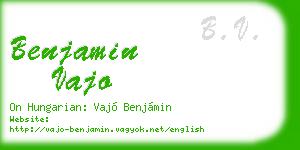 benjamin vajo business card